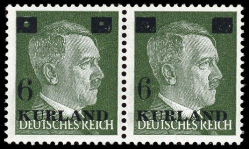 1945, Deutsche Besetzung II. WK Kurland, 1 VI+II, *