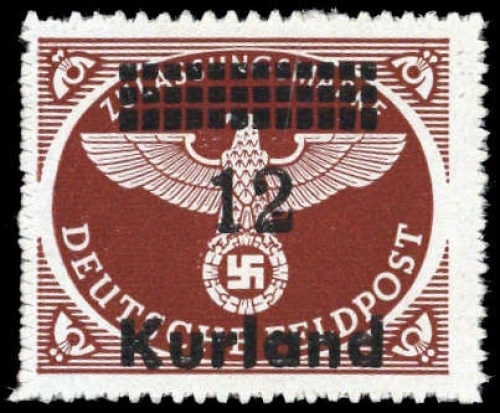 1945, Deutsche Besetzung II. WK Kurland, 4 B VIII, **