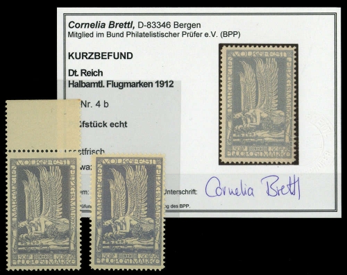 1912, Deutsches Reich, 4 a+b, **