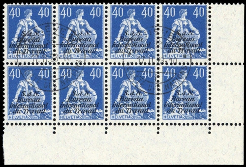 1923, Schweiz Internationale Arbeitsamt BIT, 7 PF I, cto
