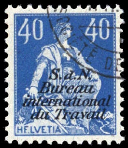 1923, Schweiz Internationale Arbeitsamt BIT, 7 PF I, cto