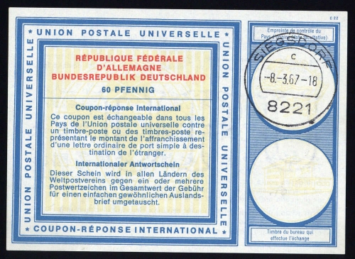 1967, Bundesrepublik Deutschland, IAS 5, Brief