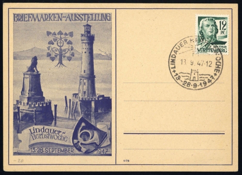Französische Zone Württemberg, 4, Brief