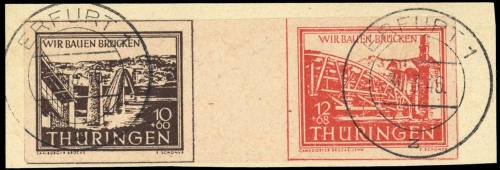 1946, SBZ Thüringen, W Zd 1 ET, Briefst.