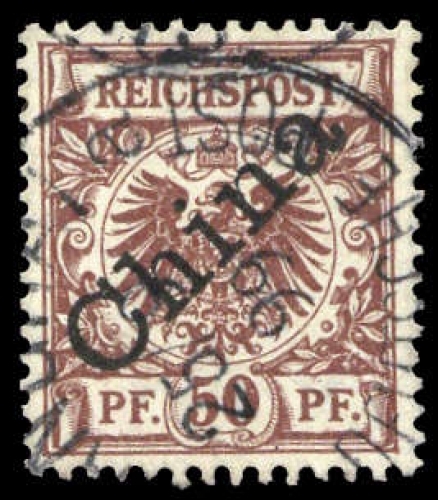 1898, Deutsche Auslandspost China, 6 I, gest.