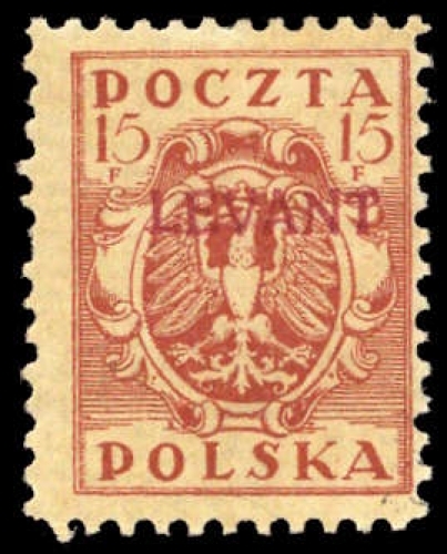 1919, Polen Post in der Levante, 4 ND, *