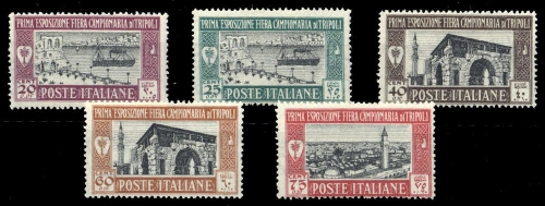 1927, Italienische Kolonien, 51-55, *
