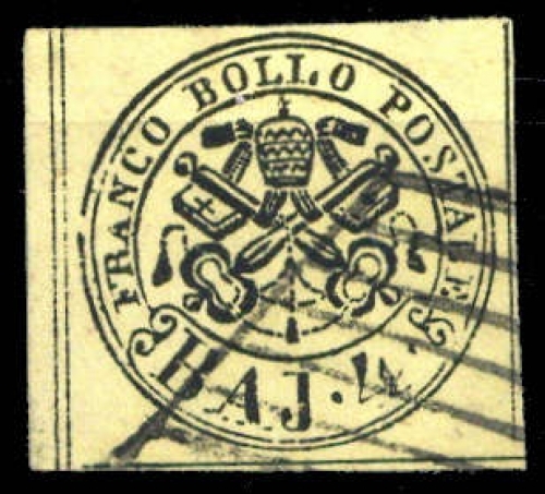 1852, Italien Staaten Kirchenstaat, 5, gest.