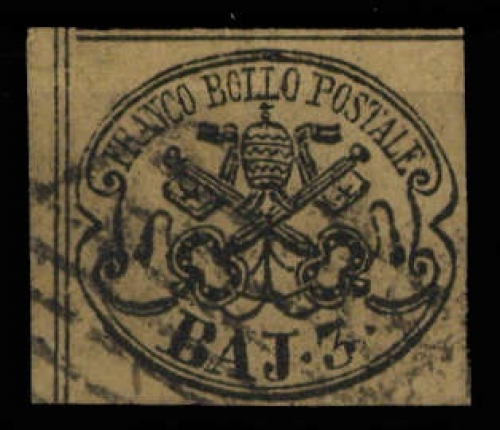 1852, Italien Staaten Kirchenstaat, 4, gest.
