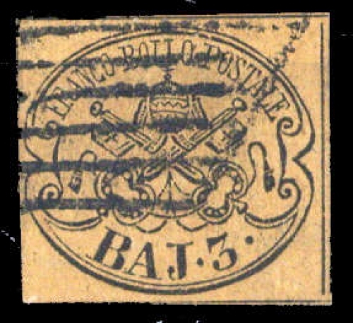 1852, Italien Staaten Kirchenstaat, 4, gest.