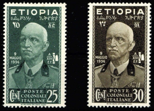 1936, Italienisch Äthiopien, 3-4, *