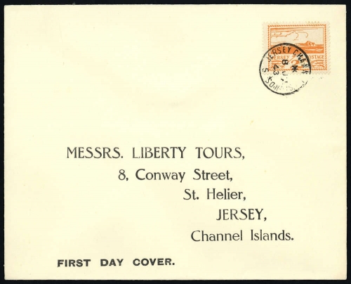 1943, Deutsche Besetzung II. WK Jersey, 6, FDC