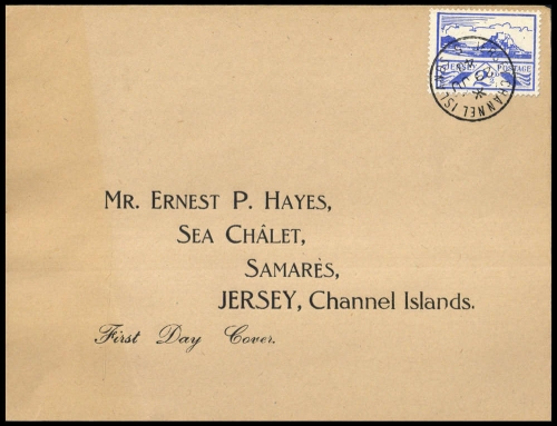 1943, Deutsche Besetzung II. WK Jersey, 7, FDC