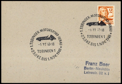 Französische Zone Württemberg, Brief