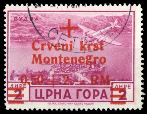 1944, Deutsche Besetzung II. WK Montenegro, 35, cto