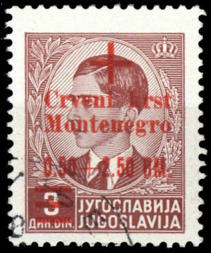 1944, Deutsche Besetzung II. WK Montenegro, 31, cto