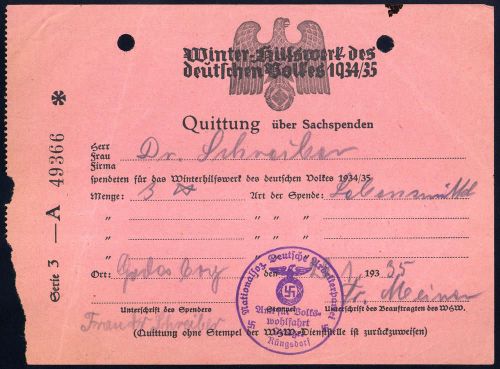 1934, III. Reich Propaganda,Organisationen,WHW