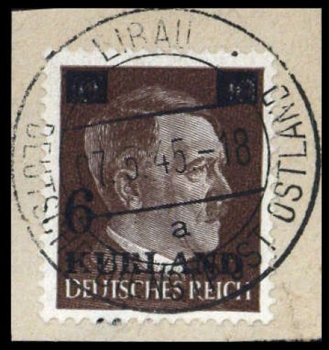 1945, Deutsche Besetzung II. WK Kurland, 2, Briefst.