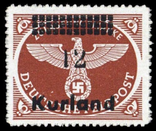 1945, Deutsche Besetzung II. WK Kurland, 4 B Dzf, **