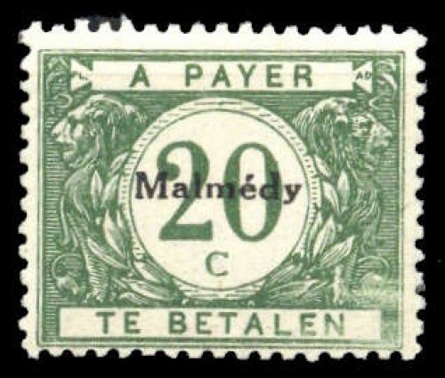 1920, Belgische Besatzung in Malmedy, P 3, *