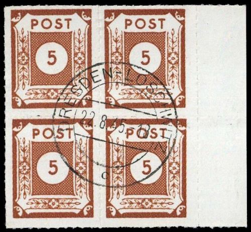 1945, SBZ Ostsachsen, 42 G (4) PF VIII, gest.