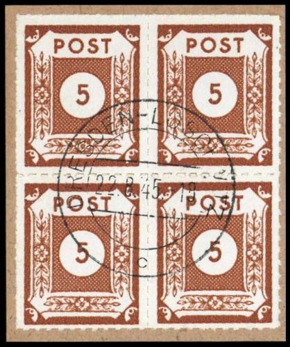 1945, SBZ Ostsachsen, 42 G (4), Briefst.