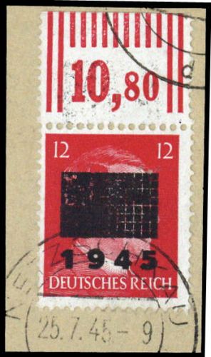 1945, Deutsche Lokalausgabe Netzschkau Reichenbach, 8 T I OR, ...