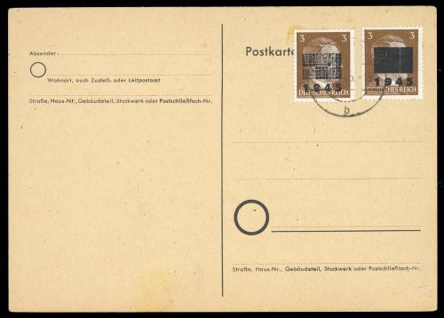 1945, Deutsche Lokalausgabe Netzschkau Reichenbach, 2 T I+IIb, ...