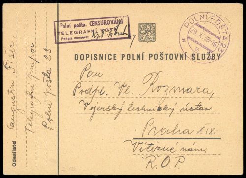 1938, Polen, Brief