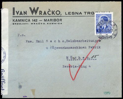 1941, Jugoslawien, 399, Brief