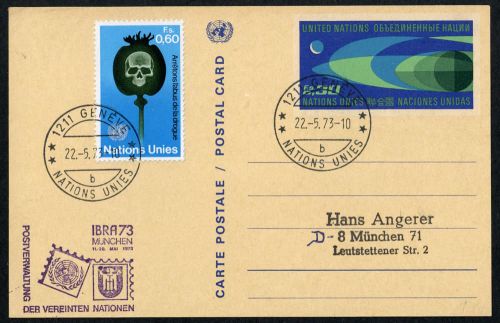 1973, UNO Genf, P 2 u.a., Brief