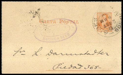 1896, Argentinien, K, Brief