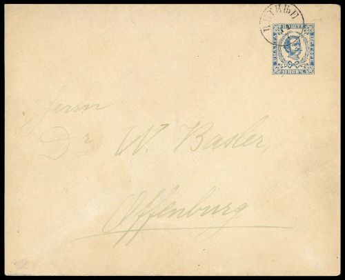 1893, Montenegro, U 3 II, Brief