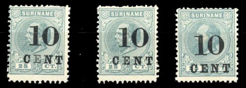 1898, Surinam, 38 a (3), (*)