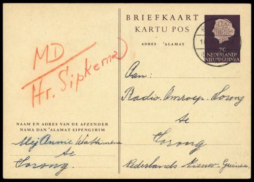 1954, Niederländisch Neuguinea, LF (30), Brief