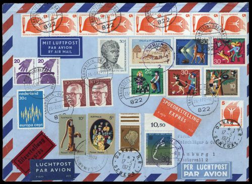 1972, Senegal, P 38 u.a., Brief
