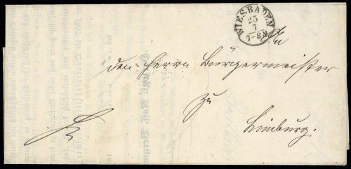 Altdeutschland Thurn und Taxis, Brief