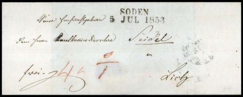 Altdeutschland Thurn und Taxis, Brief