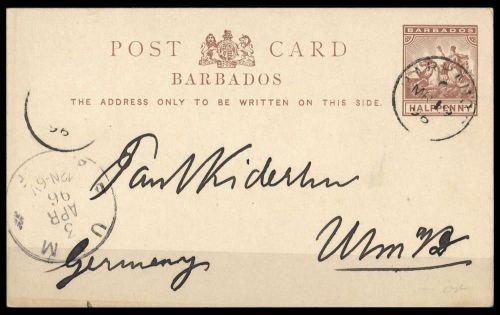 1892, Barbados, P 8, Brief