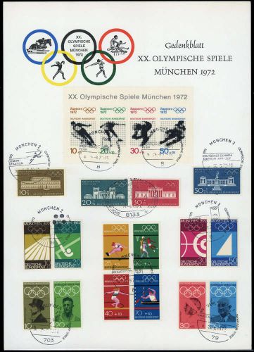 1972, Sport u. Spiel,Olympiade München 1972,Sonstiges, 561-65 u.a.