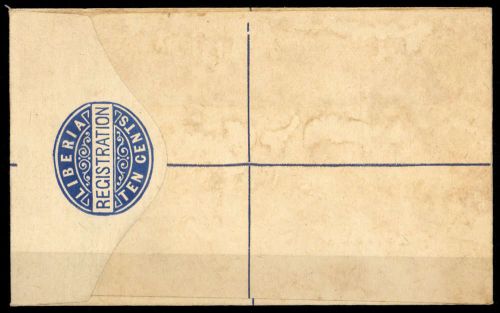 1892, Liberia, EU 4 I, Brief