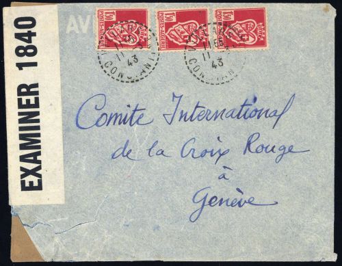 1942, Algerien, 187 (3), Brief