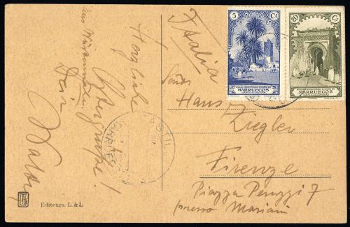 1928, Spanien Post in Marokko, 93, 96, Brief