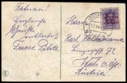 1923, Spanien Post in Marokko, 68, Brief