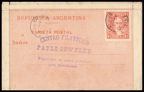 1888, Argentinien, K 7, Brief