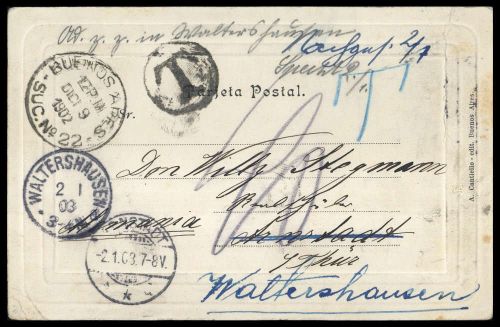 1902, Argentinien, Brief