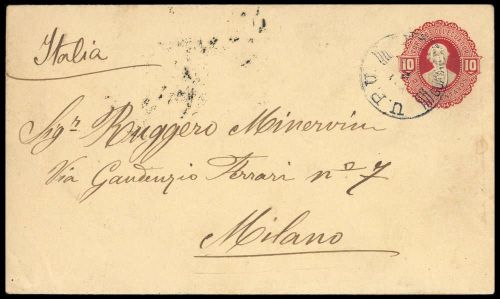 1894, Ecuador, U 10, Brief