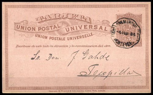1892, Uruguay, P 17 I, Brief