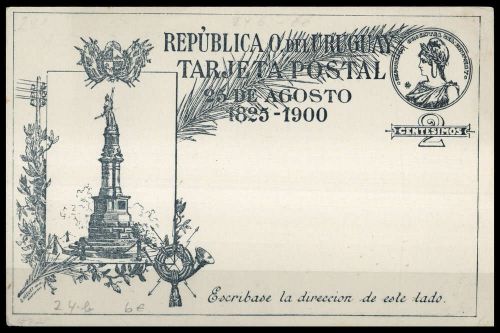1900, Uruguay, P 24 b, Brief