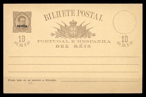 1884, Azoren, P 20 II, Brief